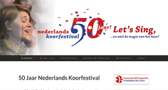 Desktop Screenshot of nederlandskoorfestival.nl
