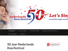Tablet Screenshot of nederlandskoorfestival.nl